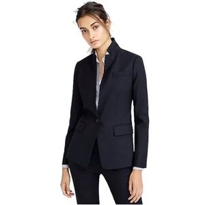 J. Crew Women's Regent Four Season Stretch Single Button Blazer Black Size 0